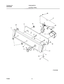 08 - Control Panel parts for Frigidaire Washer FWSC235RFS3 from AppliancePartsPros.com