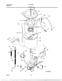 10 - Wshr Mtr,Hose parts for Frigidaire Washer Dryer Combo FLSG72GCSTA from AppliancePartsPros.com