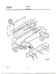 02 - Backguard parts for Frigidaire Range FGF326WGSGTH from AppliancePartsPros.com