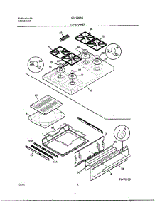 08 - Top / Drawer parts for Frigidaire Range FGF326WGSGTH from AppliancePartsPros.com