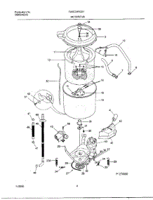 04 - Wshr Mtr,Hose parts for Frigidaire Washer FWSC34RGS1 from AppliancePartsPros.com