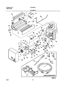 19 - Ice Maker parts for Frigidaire Refrigerator NGS23ZZAQ1 from AppliancePartsPros.com