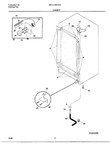 04 - Cabinet parts for Frigidaire Freezer MFU12M2GW1 from AppliancePartsPros.com