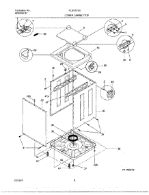08 - Wshr Cab,Top parts for Frigidaire Washer Dryer Combo FLSG72GCSTA from AppliancePartsPros.com