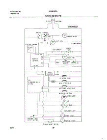20 - Wiring Schematic parts for Frigidaire Refrigerator NGS23ZZAW1 from AppliancePartsPros.com