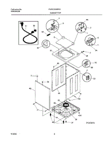 02 - Wshr Cab,Top parts for Frigidaire Washer FWSC235RFS3 from AppliancePartsPros.com