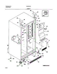 07 - Cabinet parts for Frigidaire Refrigerator NGS23ZZAQ1 from AppliancePartsPros.com
