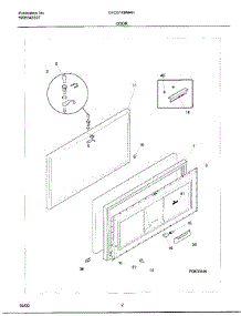 02 - Door parts for Frigidaire Freezer CFC09M4HW0 from AppliancePartsPros.com