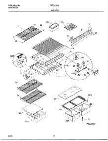06 - Shelves parts for Frigidaire Refrigerator FRT21GNHD3 from AppliancePartsPros.com
