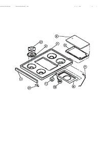 04 - Main Top parts for Frigidaire Range 36-3272-66-09 from AppliancePartsPros.com