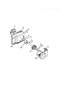 19 - Shroud, Blower Motor (`Cc` Cabinet parts for Frigidaire Air Conditioner A11MEUSD2 from AppliancePartsPros.com