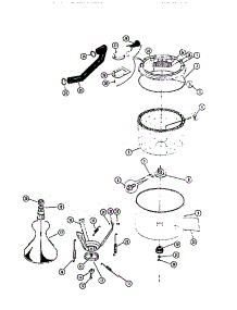 09 - Tub Detail parts for Frigidaire Washer WA24P2WSFB from AppliancePartsPros.com