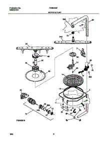 05 - Motor And Pump parts for Frigidaire Dishwasher FDB949GFB2 from AppliancePartsPros.com