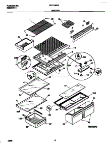 04 - Shelves parts for Frigidaire Refrigerator FRT21NRGW1 from AppliancePartsPros.com