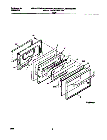 05 - Door parts for Frigidaire Range MEF365CGSA from AppliancePartsPros.com