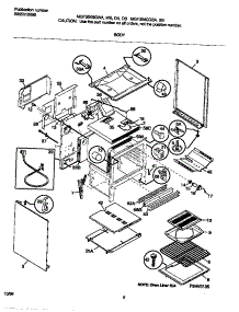 04 - Body parts for Frigidaire Range MGF354CGSB from AppliancePartsPros.com