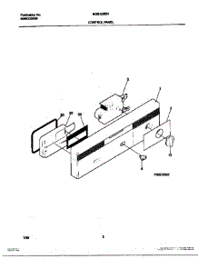 02 - Control Panel parts for Frigidaire Dishwasher MDB125RHD0 from AppliancePartsPros.com