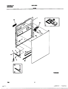 03 - Door parts for Frigidaire Dishwasher MDB125RHS0 from AppliancePartsPros.com
