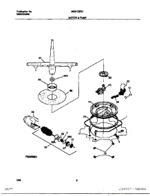 05 - Motor parts for Frigidaire Dishwasher MDB125RHS0 from AppliancePartsPros.com