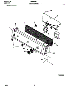 05 - Control Panel parts for Frigidaire Washer FWS445RFS2 from AppliancePartsPros.com