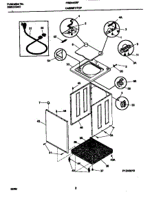 02 - Cabinet / Top parts for Frigidaire Washer FWS445RFT2 from AppliancePartsPros.com
