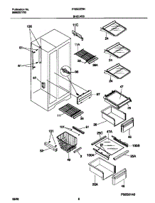 05 - Shelves parts for Frigidaire Refrigerator FRS22ZRHW2 from AppliancePartsPros.com
