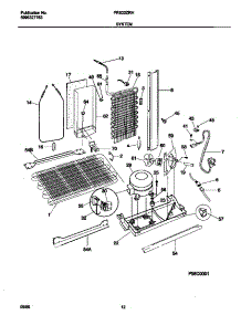 07 - System parts for Frigidaire Refrigerator FRS22ZRHW2 from AppliancePartsPros.com