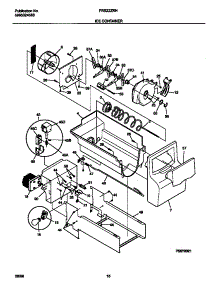 09 - Ice Container parts for Frigidaire Refrigerator FRS22ZRHW0 from AppliancePartsPros.com