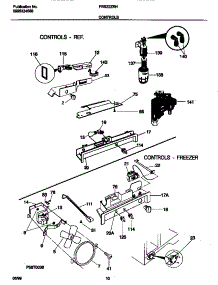 06 - Controls parts for Frigidaire Refrigerator FRS22ZRHW0 from AppliancePartsPros.com