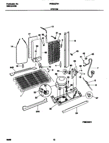 07 - System parts for Frigidaire Refrigerator FRS22ZRHW0 from AppliancePartsPros.com