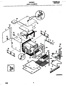 03 - Cavity / Elements parts for Frigidaire Oven FEB702CEBG from AppliancePartsPros.com