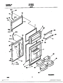02 - Door parts for Frigidaire Refrigerator FRT18ISGHD1 from AppliancePartsPros.com