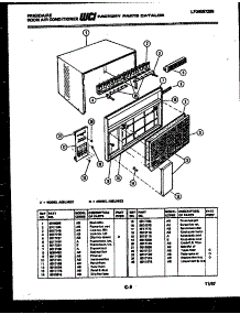 02 - Cabinet Parts parts for Frigidaire Air Conditioner A08LH5E1 from AppliancePartsPros.com