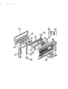 02 - Backguard parts for Frigidaire Range 36-3272-66-08 from AppliancePartsPros.com