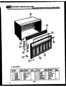 02 - Cabinet Parts parts for Frigidaire Air Conditioner AH12EK2T1 from AppliancePartsPros.com