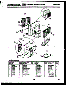 02 - Cabinet Parts parts for Frigidaire Air Conditioner AH128K2A1 from AppliancePartsPros.com