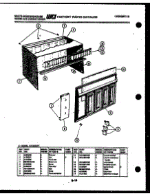 02 - Cabinet Parts parts for Frigidaire Air Conditioner AC08EK7A1 from AppliancePartsPros.com