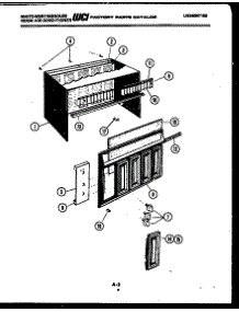 02 - Cabinet Parts parts for Frigidaire Air Conditioner AL183J2A3 from AppliancePartsPros.com