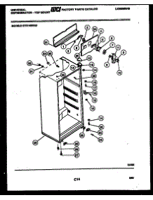 03 - Cabinet Parts parts for Frigidaire Refrigerator GTN140WG2 from AppliancePartsPros.com
