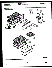 04 - Shelves And Supports parts for Frigidaire Refrigerator GTN140WG2 from AppliancePartsPros.com
