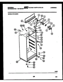 03 - Cabinet Parts parts for Frigidaire Refrigerator GTN140WG1 from AppliancePartsPros.com