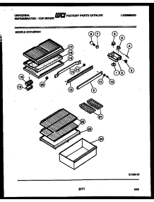 04 - Shelves And Supports parts for Frigidaire Refrigerator GTN140WG1 from AppliancePartsPros.com