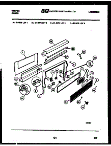 06 - Backguard parts for Frigidaire Range 31-3978-23-04 from AppliancePartsPros.com