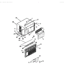 07 - Cabinet, Front (`Aaa` Cabinet Model parts for Frigidaire Air Conditioner A11MEUSD2 from AppliancePartsPros.com
