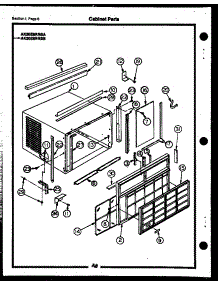 03 - Cabinet Parts parts for Frigidaire Air Conditioner AK09B6ERBA from AppliancePartsPros.com