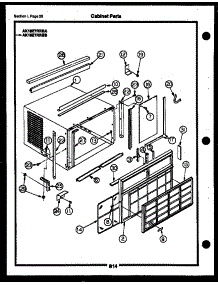 12 - Cabinet Parts parts for Frigidaire Air Conditioner AK09B6ERBA from AppliancePartsPros.com