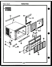 05 - Cabinet Parts parts for Frigidaire Air Conditioner AK13E8RRBA from AppliancePartsPros.com