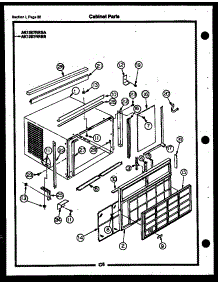 15 - Cabinet Parts parts for Frigidaire Air Conditioner AK13E8RRBA from AppliancePartsPros.com