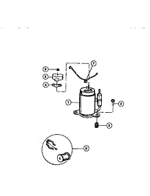 05 - Compressor parts for Frigidaire Air Conditioner AR12ME8N1 from AppliancePartsPros.com