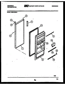 02 - Door Parts parts for Frigidaire Refrigerator ASM140WK1 from AppliancePartsPros.com